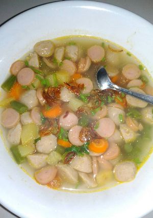 Foto resep Sop baso sosis sederhana