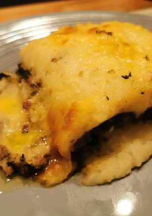 Una foto de Pastel de carne y espinaca