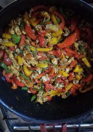 صورة لوصفة 😋 فاهيتا الخضروات مع الزهره 😋