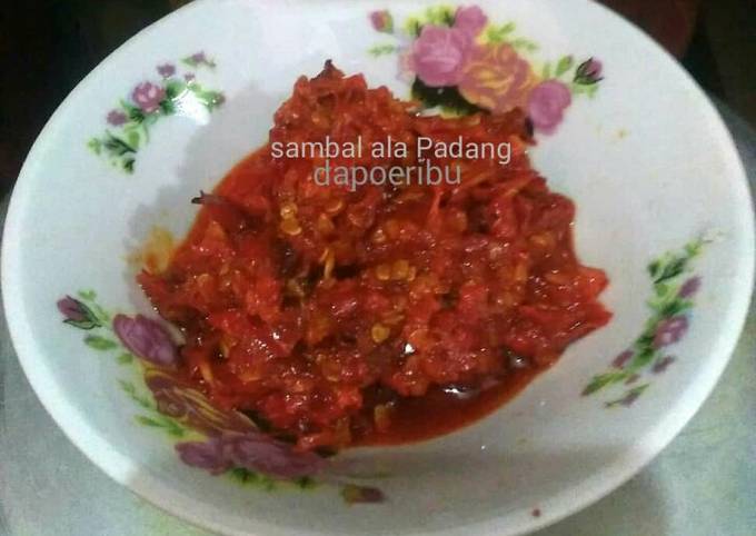 Sambal merah ala Padang