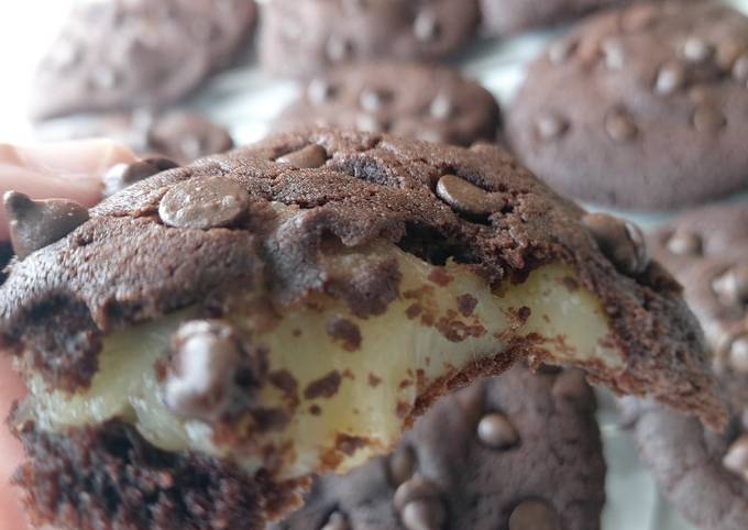 Chocochip Mochi Cookies (Kue Coklat Moci)