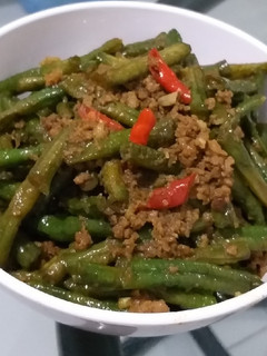 Foto resep Kacang panjang siram daging cincang