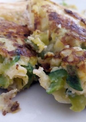 Una foto de Sándwich omelette de zapallito