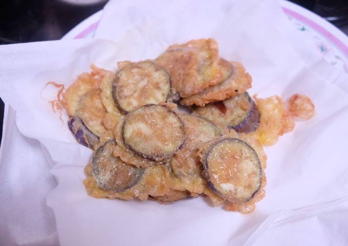 Recipe of Real Fried Diet Eggplant (without flour) for Diet Food