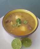 Sopa de costilla de res