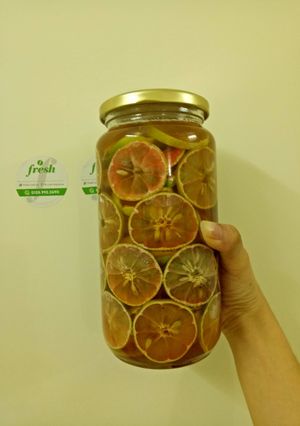Hình của món Mật ong ngâm chanh đào trị ho, giảm cân, dưỡng da hồng hào ẩm mịn.