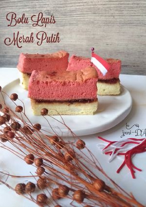 Foto resep Bolu Lapis Merah Putih *gluten free