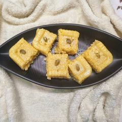 A picture of Milk Cake with Alum Powder.