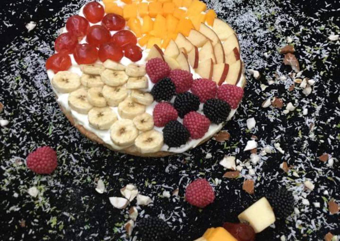 Mango cheese dessert