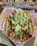 Bulgogi Beef Loaded Nachos Korean Garlic Cheese Bread