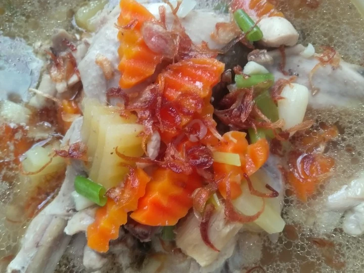 Langkah Mudah untuk Menyiapkan Resep SOP ayam ala pak Min Klaten yang Lezat Anti Ribet, Lezat