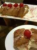 Rollo de tiras de tiramisú