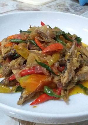 Foto resep Tumis ikan asin