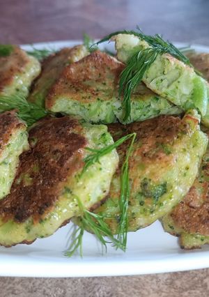 Фото Оладьи из брокколи и сыра 🤤.