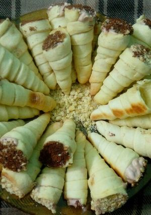 صورة لوصفة بسكوت الكورنيه مع وصفه وبس