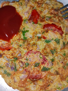 மசாலா முட்டை ஆம்லெட்(masala egg omelette recipe in tamil) செய்முறை முக்கிய புகைப்படம்