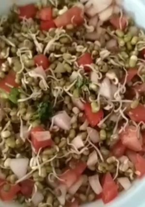ફણગાવેલા મગનો સલાડ(Sprouts Moong Salad Recipe in Gujarati) રેસીપી મુખ્ય ફોટો