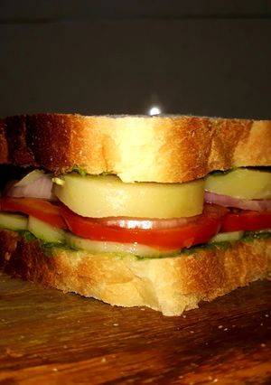 A picture of Vegetable Sandwich.