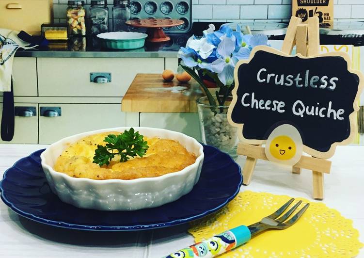 Bagaimana Menyiapkan Crustless cheese quiche keto, Lezat Sekali