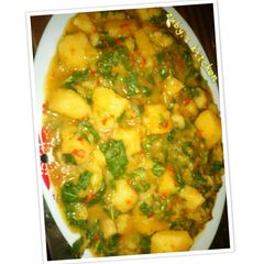 A picture of Yam porridge.