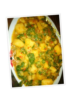 A picture of Yam porridge.
