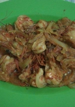Foto resep Udang Saos Padang