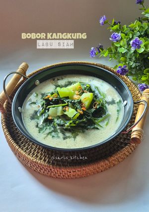 Foto resep Bobor Kangkung Labu Siam