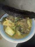 Goat meat yam pepper soup