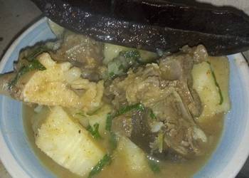 How to Make Tasty Goat meat yam pepper soup