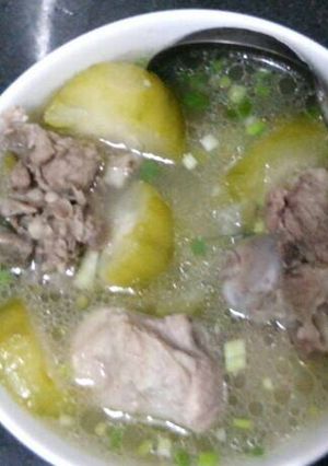 Hình của món Canh bí hầm xương heo.