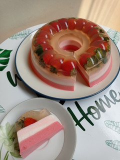 Foto resep Puding Lapis Stroberi🍓🍓