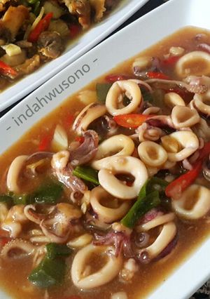 Foto resep Cumi Pedas Saus Tiram