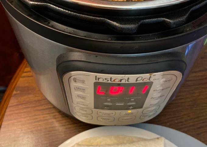 Instant pot rice &amp; meat burritos 🌯
