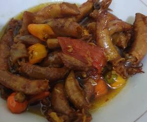 Resep Mudah Cumi asin kecap Praktis Enak Resep Mudah Cumi asin kecap Praktis Enak