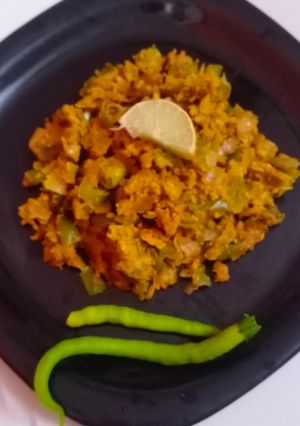 झुणका (zhunka recipe in marathi) रेसिपी चे मुख्य फोटो