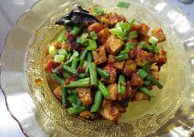 Cara memasak Orek tempe basah yang simpel