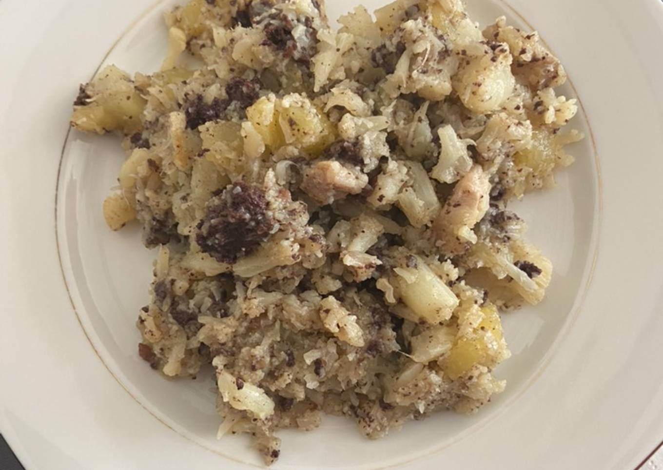 Trinxat con coliflor