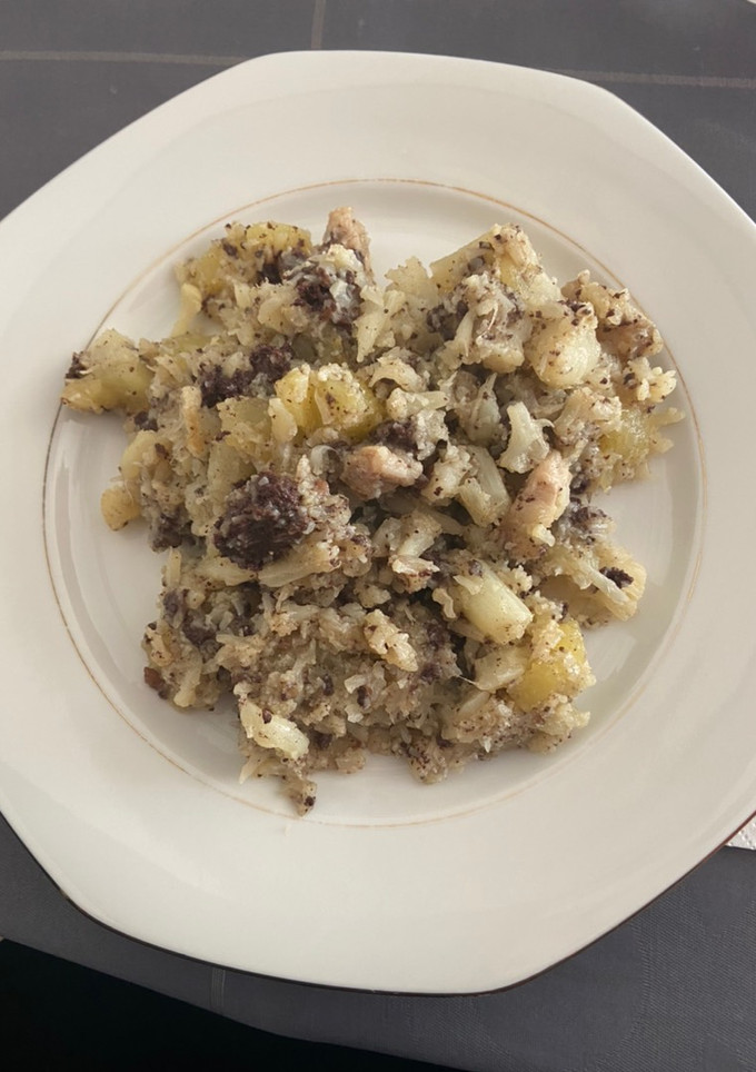 Una foto de Trinxat con coliflor