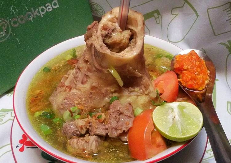 Soto tulang sengkel & daging sapi🍜👌