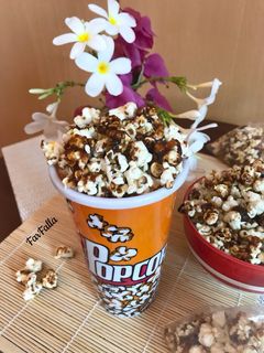 صورة لوصفة فشار بالكراميل 🍿