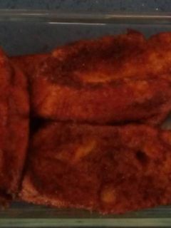 Una foto de Torrijas con roiboos y miel