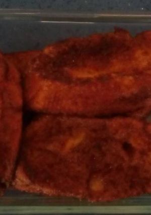Una foto de Torrijas con roiboos y miel