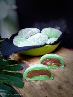 Foto resep Mochi pandan isi selai coklat