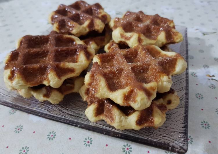 Voici la recette Gaufre Liège à la maison