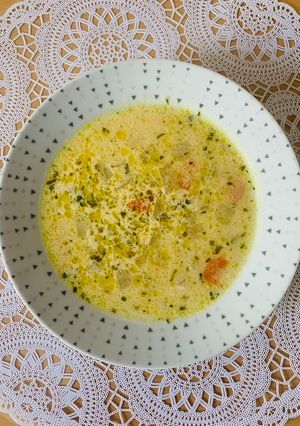Karalábéleves tejfölösen recept fotója