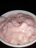 Helado vegano de frutilla