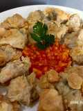 Fish Popcorn With Mango Dips and Sour Sweet Sauce