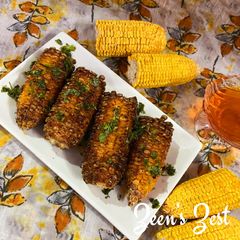 A picture of Air Fryer Chilli Oil Sweet Corn on the Cob.