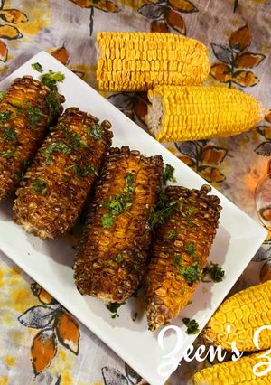 A picture of Air Fryer Chilli Oil Sweet Corn on the Cob.