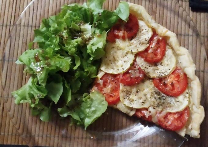 Tarte tomate courgettes